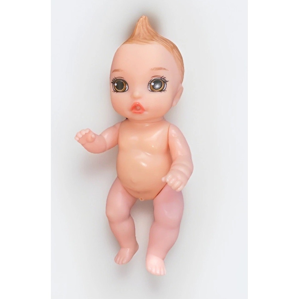 Zapf Creation Mini Baby Born Doll Brown Hair Brown Eyes 4.5 Inch X 2 Inch